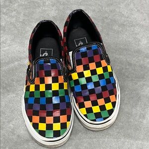 Vans Multicolor Checkered Slip-On Sneakers